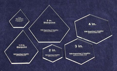 Texas Star - 6 Piece 1/8" Acrylic Set