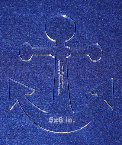 Anchor 5" X 6" High - Clear ~1/4" Thick Acrylic