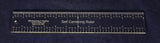 Laser Cut Self Centering Ruler 12 Inches 1/4 Inch Thick -Imperial