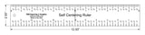 Laser Cut Self Centering Ruler 12 Inches 1/4 Inch Thick -Imperial