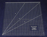25 CM Square Ruler. Acrylic 1/8 Inch Thick. Quilting/Sewing/Embroidery