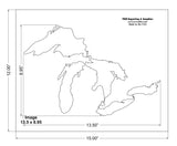Great Lakes Stencil-Mylar 14 Mil 12 x 15 Inches