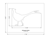 Large Standing Pheasant Stencil -1 pc -Mylar 14mil - Painting /Crafts/ Templates