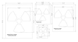 Radiation 4 Piece Stencil Set 14 Mil - Painting/Crafts/Templates