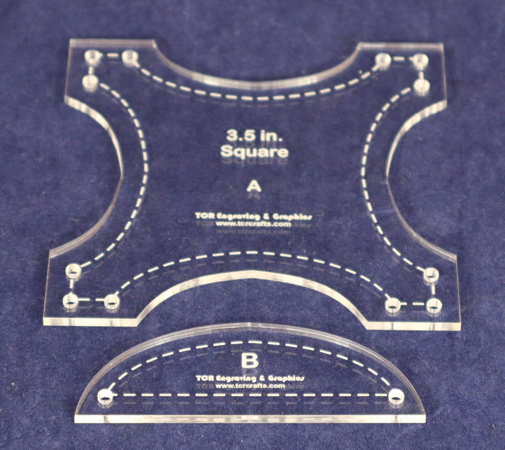 Robbing Peter to Pay Paul 3.5 Inches 2 Piece Quilting Template SetAc