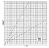 Square Ruler 18 Inches - Clear Acrylic - Quilting/Sewing