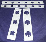 Shamrock Border 4 Piece Small Stencil Set-14 Mil Mylar