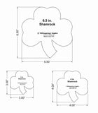 Shamrock 3 Piece Set - 1/4 Inch Clear Acrylic Quilting Template