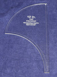 Half Clamshell Template 12 Inches -  Clear Acrylic 1/8 Inch Thick
