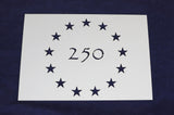 USA 250 Anniversary 13 Star Stencil