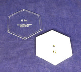 Mylar 6 Inch Hexagon (Each Side Measures 3 inches) 26-piece set- Quilting / Sewing Templates
