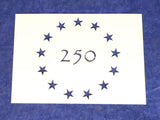 USA 250 Anniversary 13 Star Stencil Betsy Ross Style