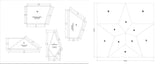 4 Piece 5 Point Star- 18 Inches Quilting Templates 1/8 Inch Acrylic-with Seam