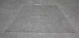 Half Hexagon 8.3" with Seam, Center Guideline & Guide Holes-Quilt Templates-