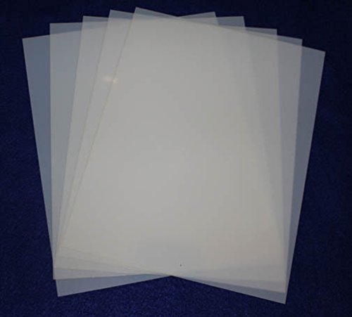 Mylar 5 Pieces of 14 Mil 8 1/2x11 Blank Sheets - Quilting