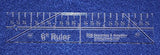 6" Ruler - 1/4" thick. Quilting/Sewing Clear Acrylic - Quilting/sewing
