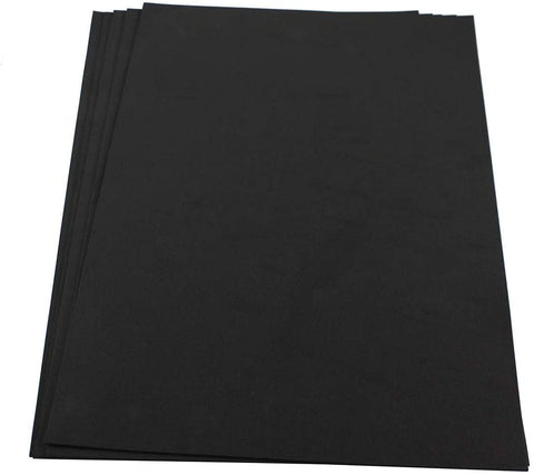 Craft Foam Sheets-12 x 18 Inches - Black - 5 Sheets-3 MM Thick