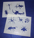 Mylar 2 Pieces of 14 Mil 8" X 10" Bug Stencils- Painting /Crafts/ Templates