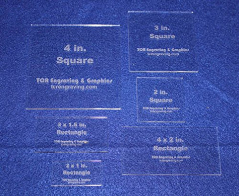 Laser Cut Quilt Templates- 6 Piece Square/Rectangle Set - Special