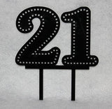 Birthday Cake Toppers - 1/8" Acrylic - Assorted Colors