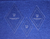 Diamond Templates. 2, 3, 4 Inches - Clear 60 Degree 1/8 Inch Thick
