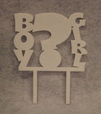 Baby Shower Question Mark Cake Topper