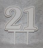 Birthday Cake Toppers - 1/8" Acrylic - Assorted Colors