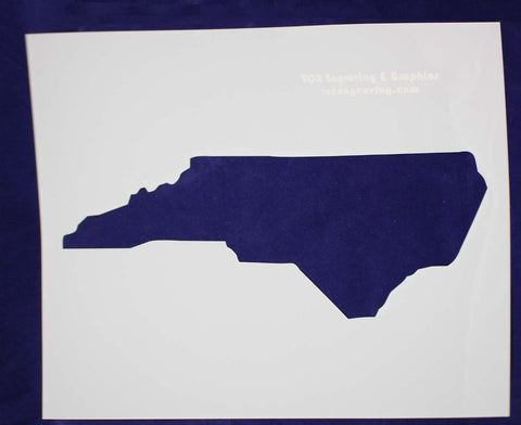 State of North Carolina Stencil 14 Mil Large - Painting /Crafts/ Templates