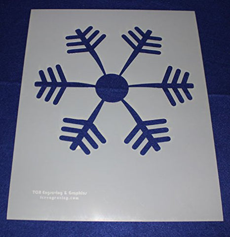Snowflake Stencil Mylar 14 Mil Ex Large - Painting /Crafts/ Templates