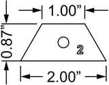 Mylar 2 Inch Half Hexagon 25 Piece Add On Set- No Template