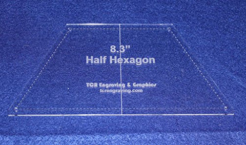 Half Hexagon 8.3" Template