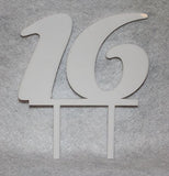 Birthday Cake Toppers - 1/8" Acrylic - Assorted Colors