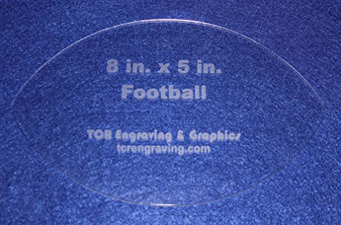 Football Shaped Quilting and Sewing Template- 1/8" or 1/4"