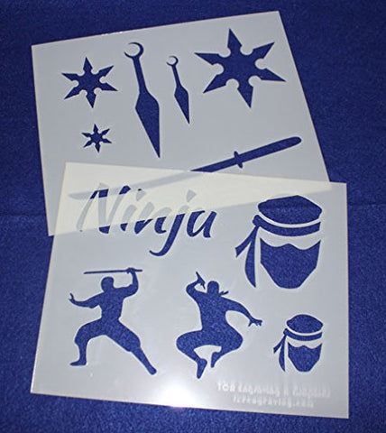 Ninja Stencils -Mylar 2 Pieces of 14 Mil 8" X 10" - Painting /Crafts/ Templates