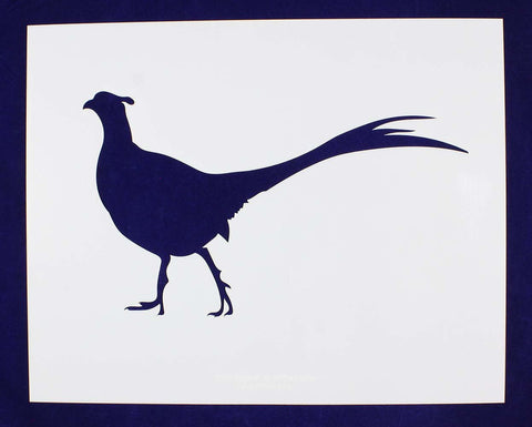 Large Standing Pheasant Stencil -1 pc -Mylar 14mil - Painting /Crafts/ Templates