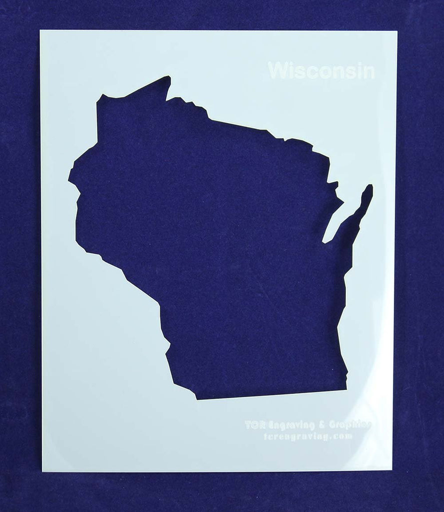 State of Wisconsin Stencil 14 Mil - Painting /Crafts/ Templates ...