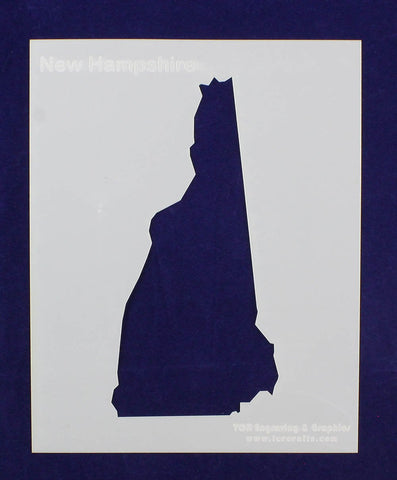 State of New Hampshire Stencil 14 Mil Mylar - Painting /Crafts/ Templates