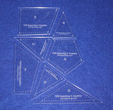 7 Piece Veterans Quilt Laser Cut Templates - 1/8 Inch Acrylic-clear - W/guidelines