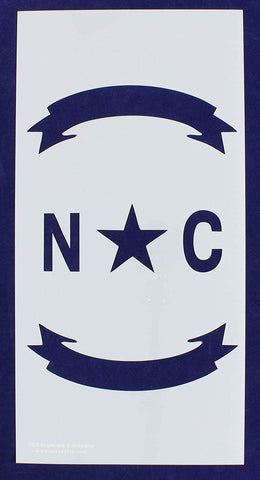 North Carolina Union Stencil 14 Mil -10" x 20" - Painting /Crafts/ Templates