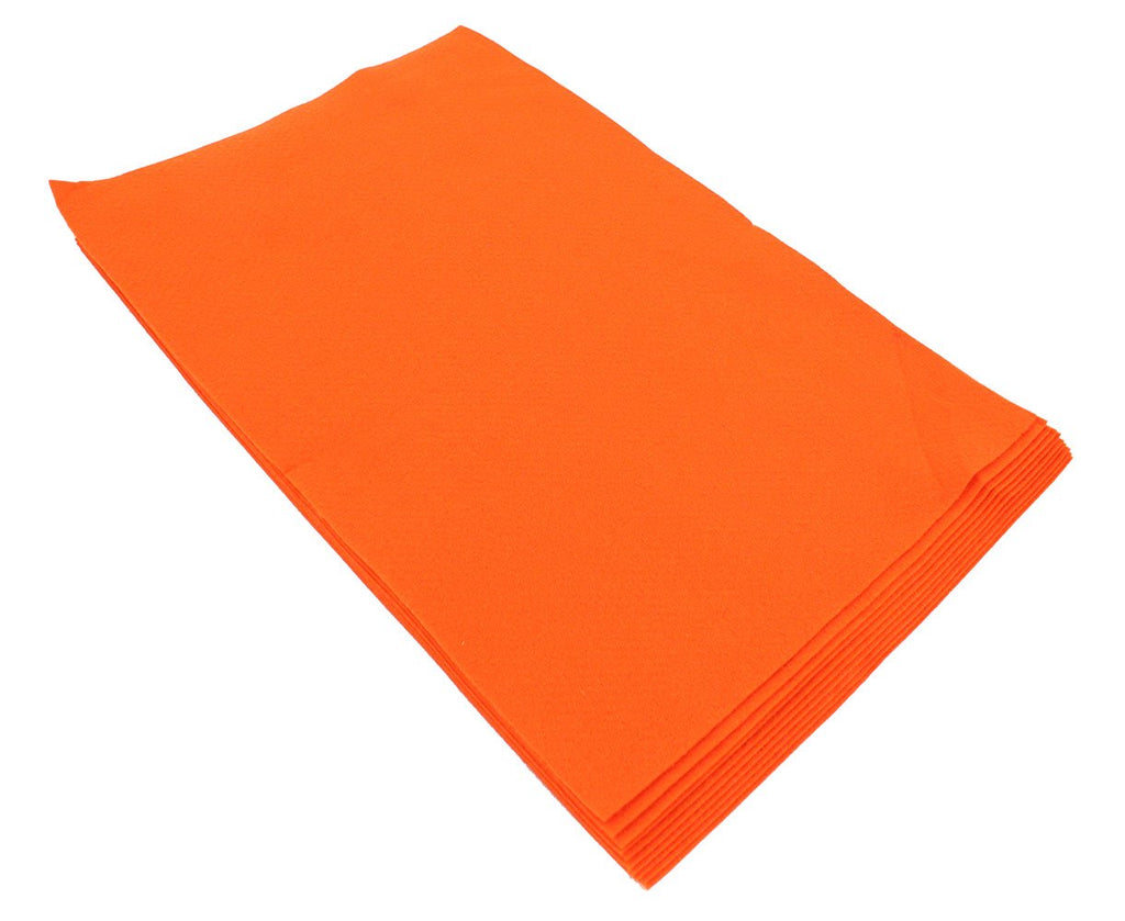 Fiesta Felt- 12x18- 10 Pieces- 100% Acrylic- Dark Orange – Quilting ...