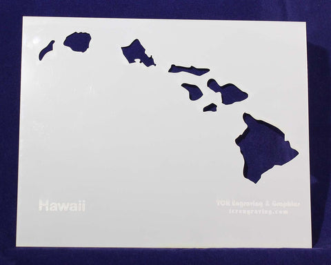 State of Hawaii Stencil 14 Mil 8" X 10" Painting /Crafts/ Templates