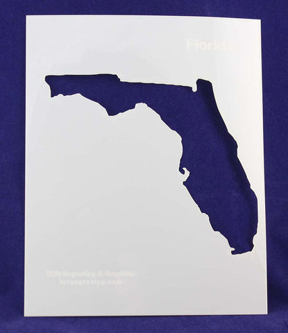 State of Florida Stencil 14 Mil 8" X 10" Painting /Crafts/ Templates