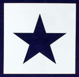 Single Star Stencil 14 Mil -9 X 9 Inches Overall - Painting /Crafts/ Templates