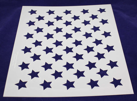 50 Star Field Stencil 14 Mil -17.5"W X 14"H - Painting /Crafts/ Templates