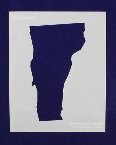 State of Vermont Stencil 14 Mil Mylar - Painting /Crafts/ Templates