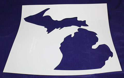 State of Michigan Stencil-Mylar 14 Mil -19"H X 17.5"W - Painting /Crafts/ Templates