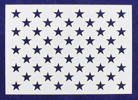 50 Star Field Stencil 14 Mil -G-Spec 9.17" - Painting /Crafts/ Templates