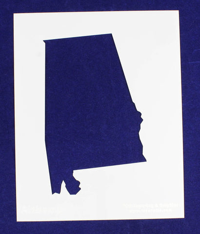 State of Alabama Stencil 14 Mil 8" X 10" Painting /Crafts/ Templates