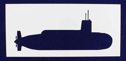 Submarine Stencil 6.5" X 14" -14 Mil Mylar Painting /Crafts/ Templates