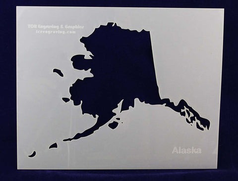 State of Alaska Stencil 14 Mil 8" X 10" Painting /Crafts/ Templates